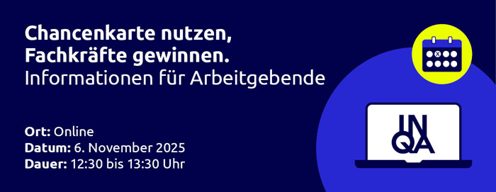 Chancenkarte nutzen, Fachkräfte gewinnen: Informationen für Arbeitgebende